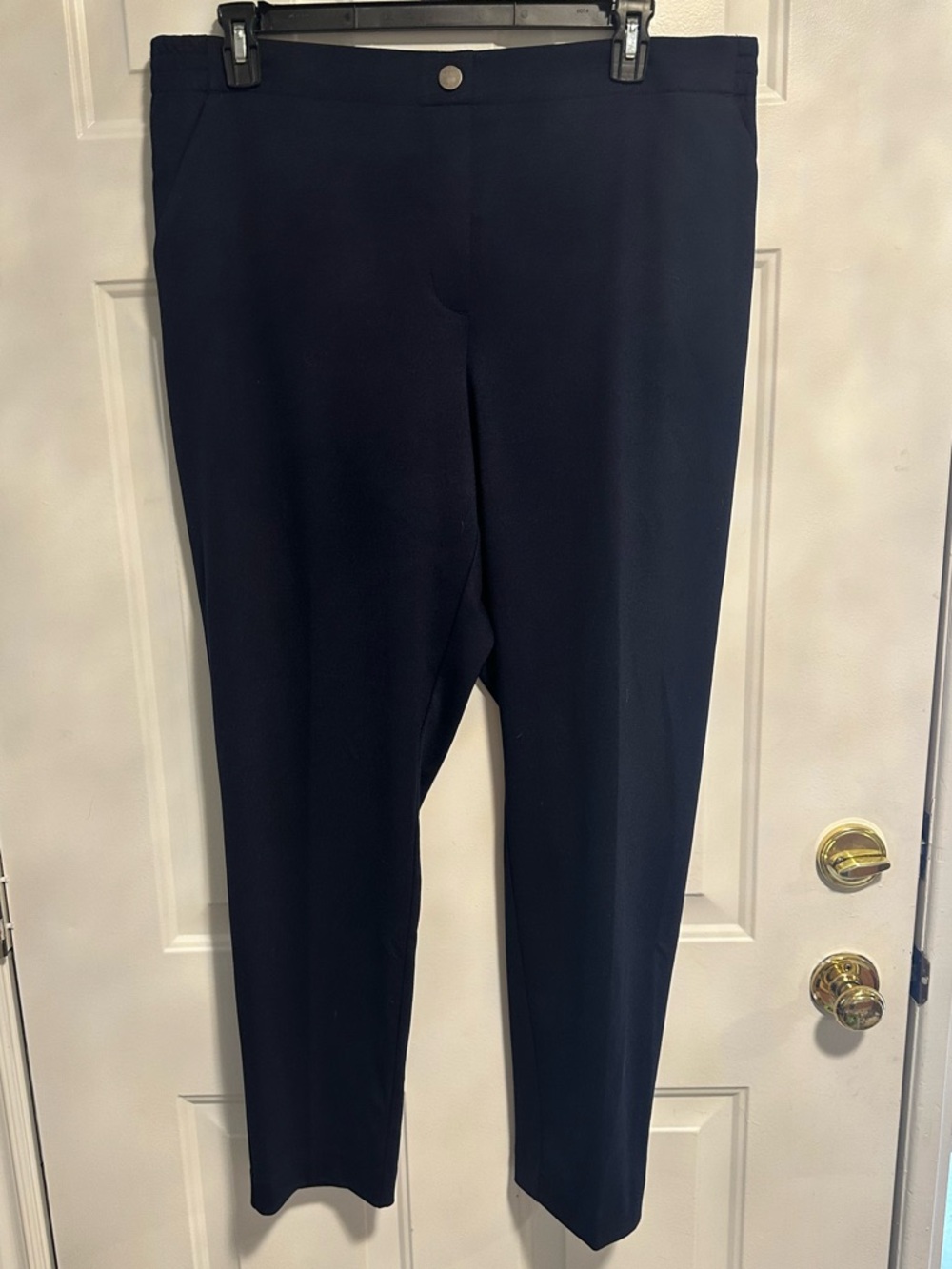 Classic Women's Navy Slim Trousers - Size 20 Tall